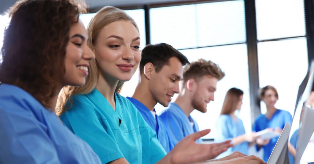 A class of BSN students during their in-person residency