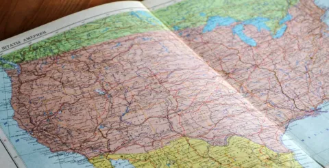 A map of the united states and the best places to work as a nurse